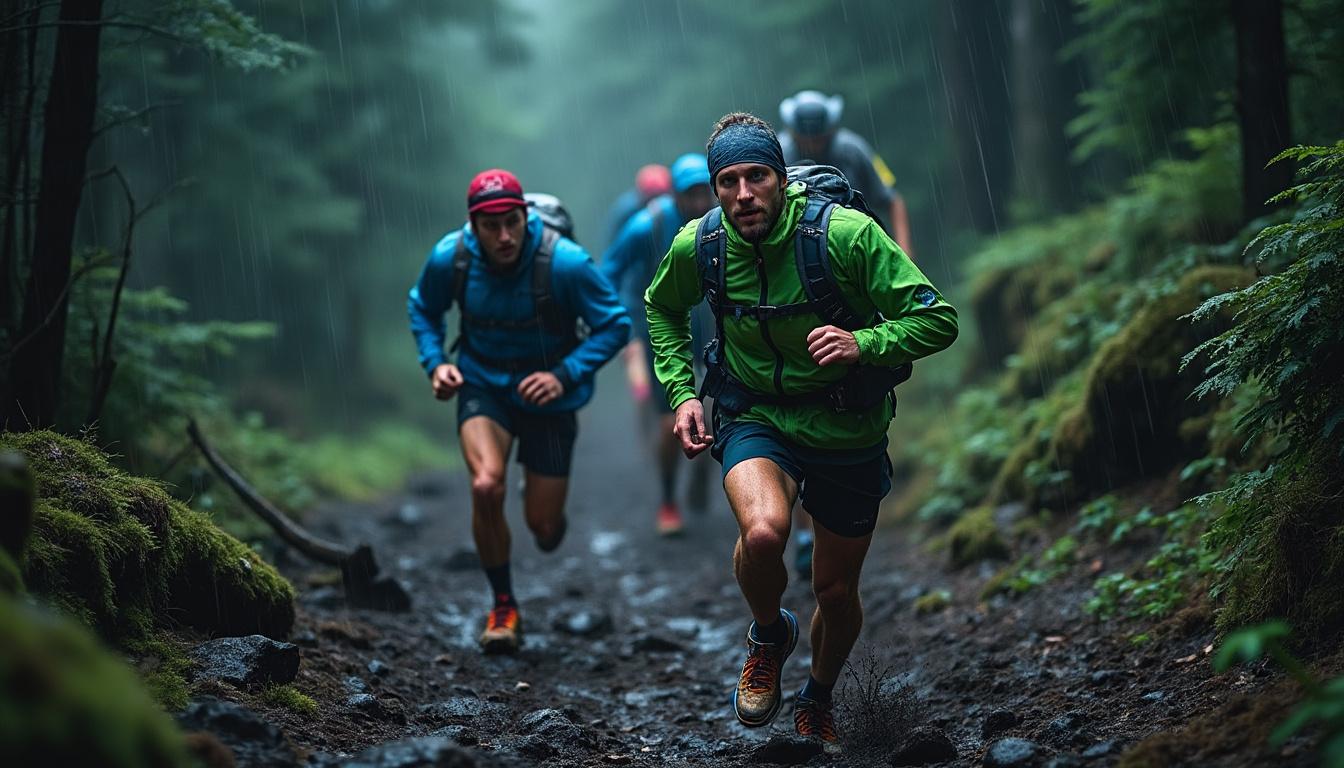 suivez en direct l’utmb 2025 ! sous une pluie persistante, sept coureurs d’exception dominent le peloton et mènent la course mythique autour du mont-blanc. récit des premières heures palpitantes de cet ultra-trail légendaire.