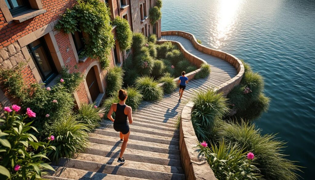 découvrez l’urban trail des escaliers de port-vendres, une expérience unique et innovante grâce à sa backyard révolutionnaire qui transforme la course urbaine.