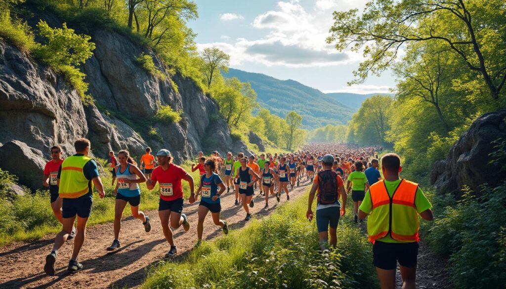 à montrevault-sur-èvre, 250 bénévoles se mobilisent pour accueillir 2 200 coureurs lors du trail de la pierre qui tourne, un événement sportif majeur prévu fin mai.
