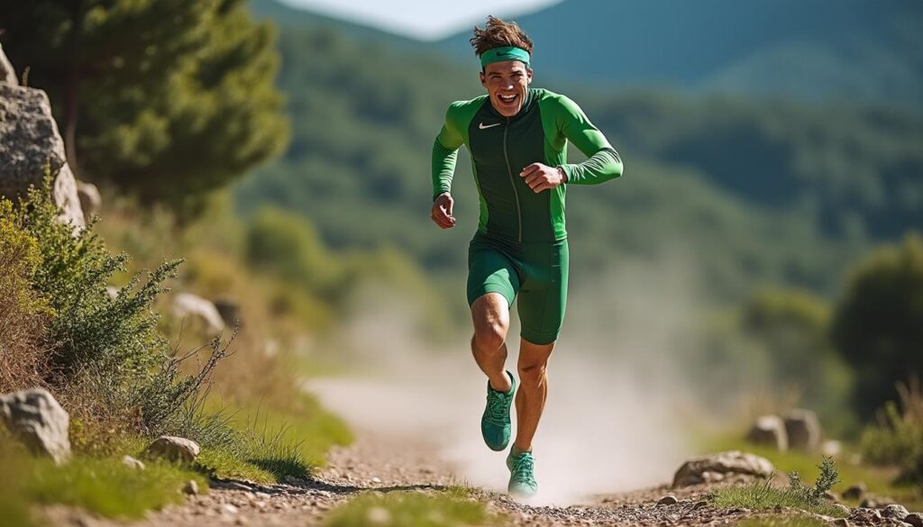 découvrez l'incroyable parcours de théo detienne, talent prometteur du trail français, qui remporte une course surprenante en costume vert avec une dose d'humour et de détermination.